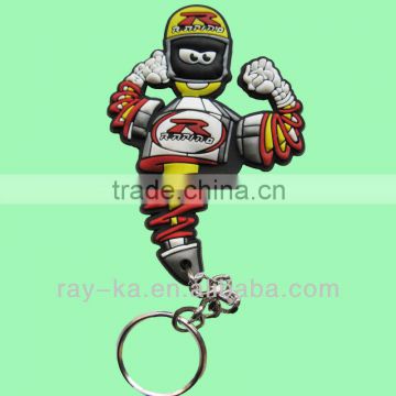2d rubber keychain