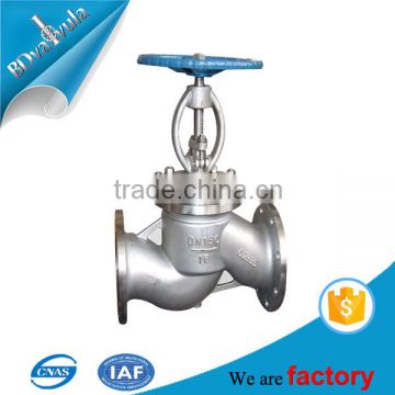 stainless steel CF8M globe valve flange connection