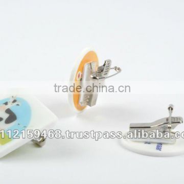 Plastic Lapel Pin/Badge