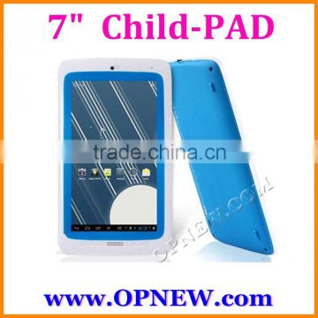 Wholesale 7" kid Tablet PC for Child Childpad Dual Core 1.5Ghz WIFI Android 4.2 7 Colors Cartoon OPNEW