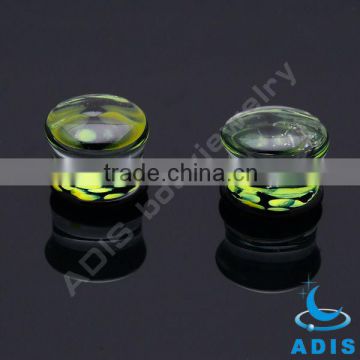 Dongguan Wholesale Flesh Ear Pyrex Tunnel Piercing Jewelry Glass Ear Plug