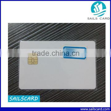 ISO 7816 white inkjet printable SLE4442 blank contact IC card