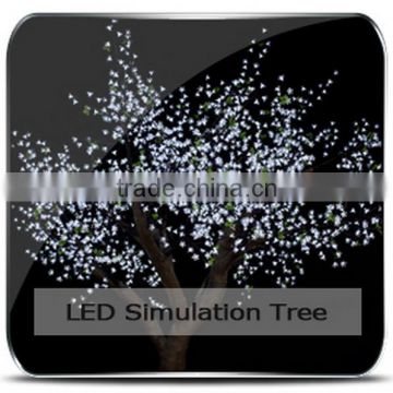 new 2014 artificial cherry blossom garden decoration plastic trees faked trees led landscape tree lamp cheap flower