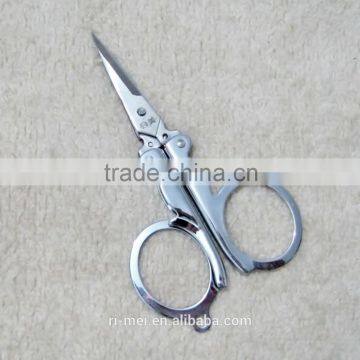 Rimei high quality samll foldable scissor together with keychains