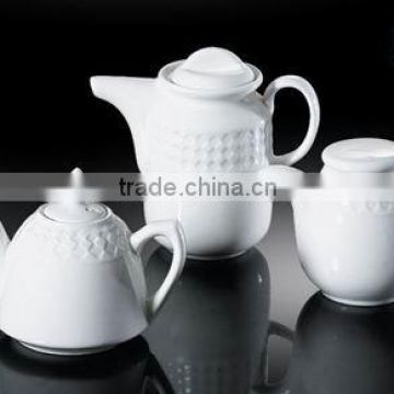 H1735 hot sale fashion design super white porcelain oil pot with lid