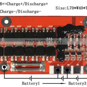 17S 60A li-ion Battery BMS/ PCM/PCB 17S PCB with temperature switch