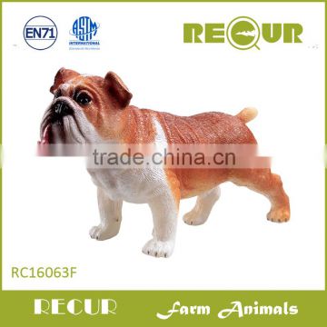 Recur Bulldog ,soft plastic dog toy ,farm animal for wholesale