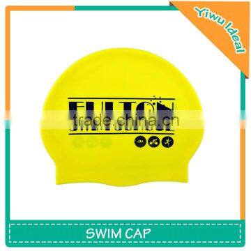 Custom Logo Print Adult Funny Silicone Swim Cap