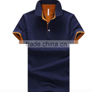 brand logo polo shirt, Custom Polo shirt, Men's Pique Polo shirt, embroidery logo two-tone polo shirt