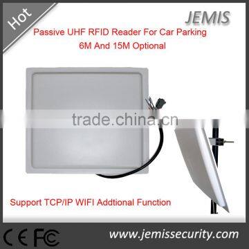 integrated long range uhf rfid reader and rfid antenna 12dbi support ISO18000-6B/C with RS232 RS485 and Wiegand interface