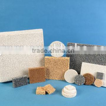 Ceramic foam filter/silicon carbide /mgo/zro/alumina
