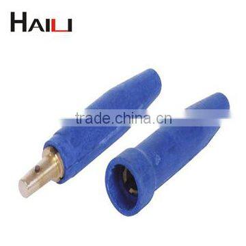 Japanese type 300A/500A welding cable connector blue color