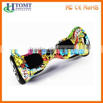 HTOMT big wheel cool 10 inch two wheel graffiti hoverboard with bluetooth