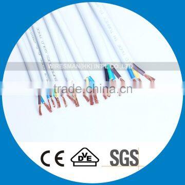 White PVC copper flexible cable HO5VV-F 4X16mm2 500V 3X1.5mm2flexible cable high quality