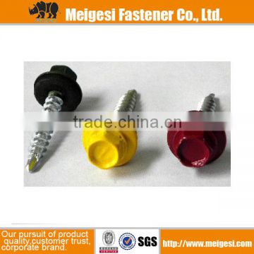 hex washer self drilling screw with EPDM washer RAL