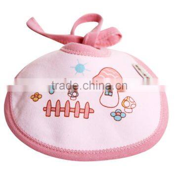 Fashion design 100% Cotton Custom baby bibs with teether