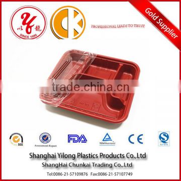 PP plastic takeaway food container with 0.02 mm thickness