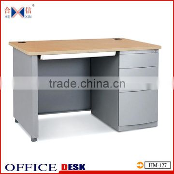 metal office furniture wooden computer desk signle side desk staff table