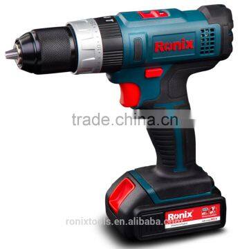 Ronix Industrial level cordless driver drill 14V 1.5Ah Li-ion water proof motor model 8614