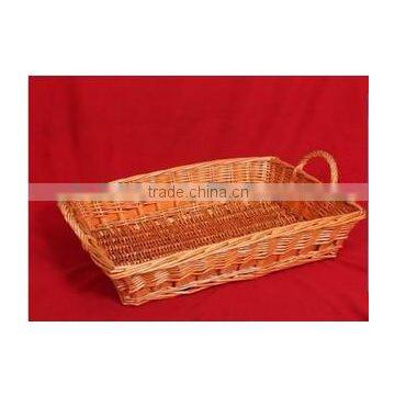 heze kaixin wall hanging small wicker baskets rectangel with one handle design