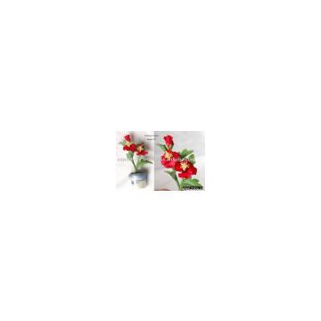Hawaiian flower pot fridge magnet - Hibiscus flower