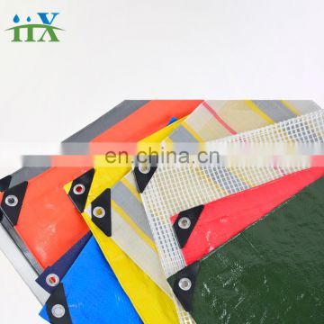 100%waterproof PE tarpaulin sheet fabric roll poly coated tarpaulin