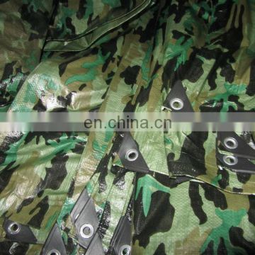 100%waterproof easy handle light camouflage tarpaulin for camping hunting and more outdoor uses