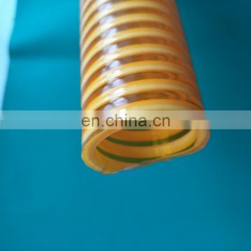 clear PVC reinforced flexible plastic suction hose pipe