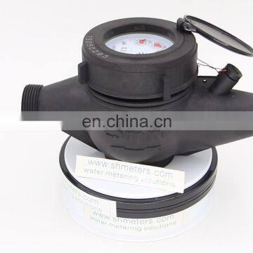 LXSG DN 25 multi-jet dry dial water meter with plastic body
