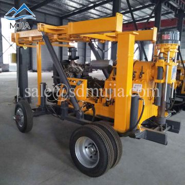 XYX-3 Wheeled Hydraulic Rotating Rock Core Machine Water Well Drilling Rig 600 Meters