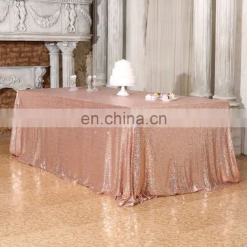 Excellent Quality Low Price Glitter 100% Polyester Sequin Table Cloth For Party