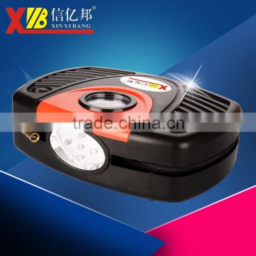 hand held air pump for car and bike with LED light
