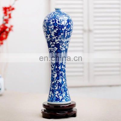 Rare Qing Dynasty Ceramic Blue Calabash Vase