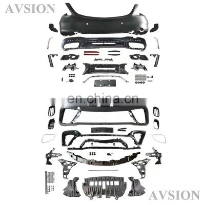 Car bumpers for Mercedes Benz S class W222 2014-2020 upgrade S63 AMG model include front bumper and rear bumper