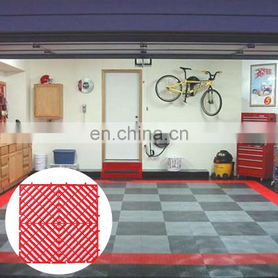 CH The Latest Modular Cheapest Anti-Slip Oil Drainage Flexible Waterproof Resistant 40*40*3cm Garage Floor Tiles