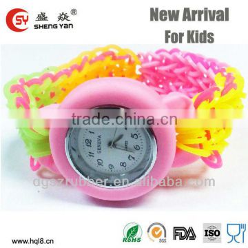 2014 New design rubber bracelet watch