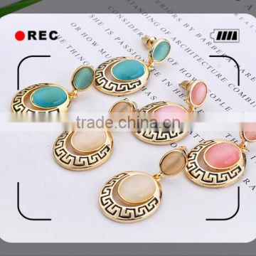 alloy jewelry copper brass plating gold silver drop earring