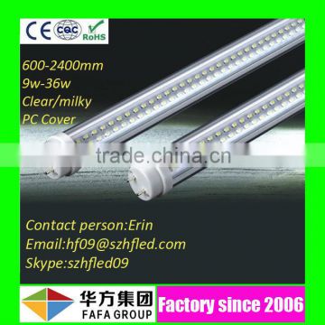 Cheap price SMD2835 600-2400mm electronic ballast compatible t8 led tube bulb