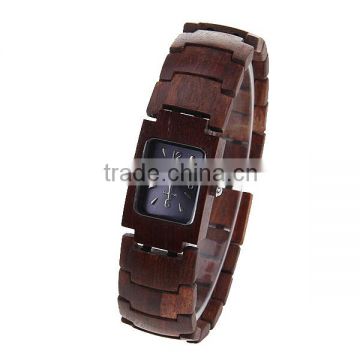 Fashion wooden elastic bracelet cuff watch