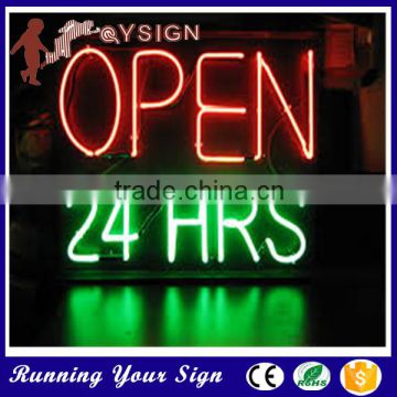 2015 Hot sale shop open 24 business hour sign neon