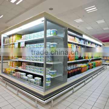 The vegetable store supermarket used The height to 2050 mm vertical display freezers