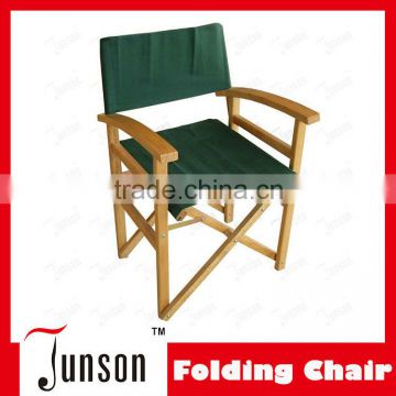 High Quality Solid Wood Folding Director Chair With Special Curve Armrest