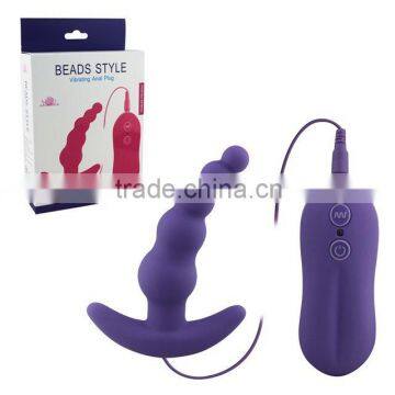 10 Mode Vibrations Stimunation Beads Style Vibrating Sex Toys Anal Plug Fit for beginners