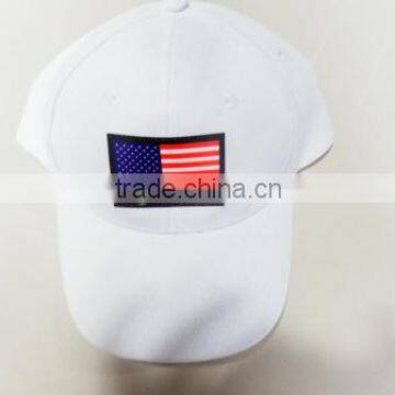 EL USA flag Cap,el white cap