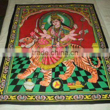 goddess durga printed wall hangings