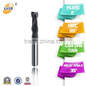 solid carbide double straight flute end mill for MDF