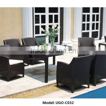 Fashion design dinning wicker table and chair sets