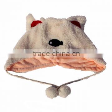 plush winter hat and cap/hat and cap toys/plush baby hat