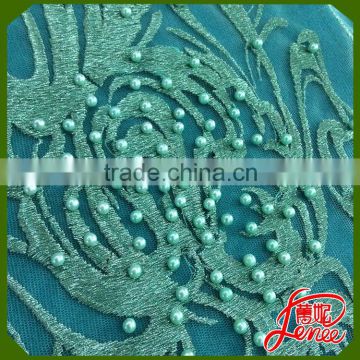 WELL KNOWN CHINA MANUFACTURER HANDMADE PEARL DECORATION PLAIN EMBROIDERY