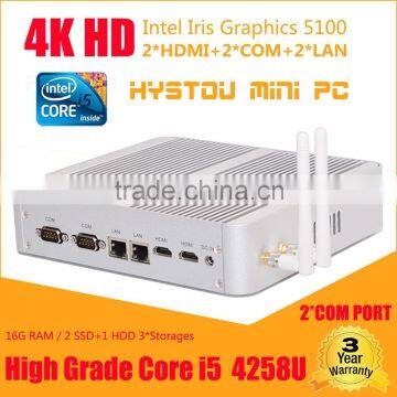 Hot sale i5 mini laptop computer Intel Celeron i5 4258U 2.4GHZ turo2.9G 12V Desktop windows WiFi HDMI VGA HD 4K resolution